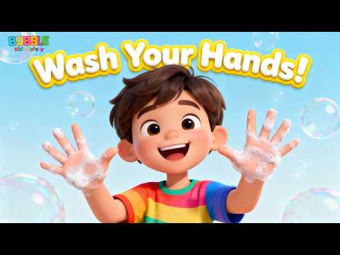 Wash Your Hands Song 🧼 Hygiene Habits & Germ Safety for Kids