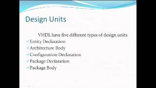 VHDL Tutorials Part One