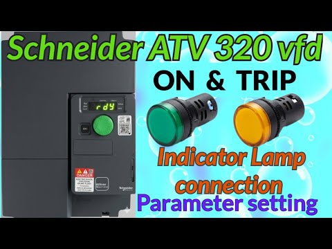 Trip & ON Indicator Wiring and Parameter Settings Schneider ATV 320 lamp connect@rvelectricalguide
