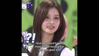 Sullyoon and her face card #sullyoon #nmixx #kpop