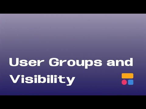 Dynamic Pages and Blocks with User Groups and Visibility