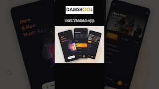 Mobile App UI Design in Dark Mode | Damshool App Development Services #damshool #shorts