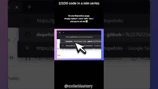 Day 2/100 :This is how you can open any GitHub repository in Browser Vs Code.