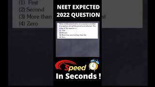 NEET 2022 Chemistry Expected Questions #shorts  #NEET#NEETSolutions#shorts