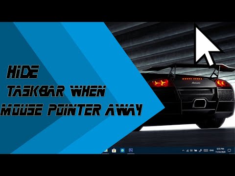 How to Hide Taskbar when Mouse Pointer away|PC TRICKS