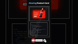glowing #products card using #html #css, #javascript #animation #csseffect #coding #frontend #webdev
