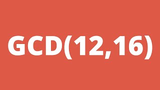 How to find the greatest common divisor