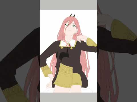 【パワー×アーニャ】混ぜてアワー描いてみた❗#スパイファミリー　#チェンソーマン