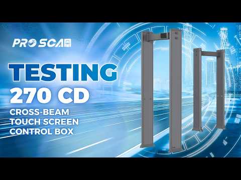 Walk-through metal detector 270CD | cross-beam touchscreen control box 270CD - ProScan Global