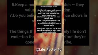 The Smartest People I have met/Change Your life/Psychology facts#shorts