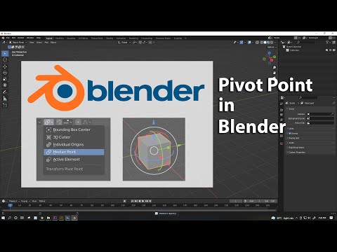 How to Change Pivot point in blender | Origin | Blender | in Hindi