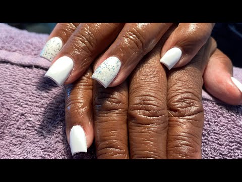 Short white set with glitter ✨