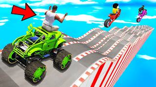 SHINCHAN AND FRANKLIN TRIED THE IMPOSSIBLE MULTIPLE BUMPY ROAD PARKOUR CHALLENGE GTA 5
