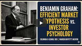 Benjamin Graham — Warren Buffett's mentor — teaches Value Investing at Columbia University (1955).