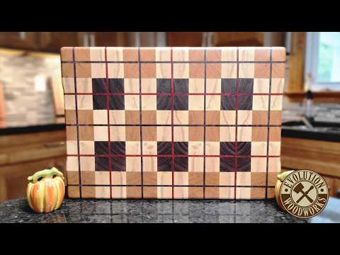 Plaid End Grain Cutting Board | How It's Made