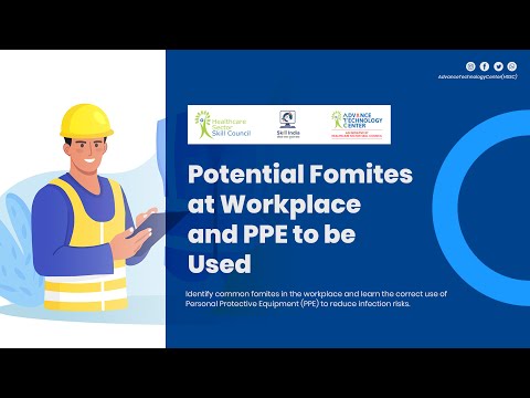 Potential Fomites at Workplace and PPE to be Used