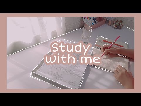 Study with me|| Dậy sớm học bài cùng mình (01 hour, real time, with music)