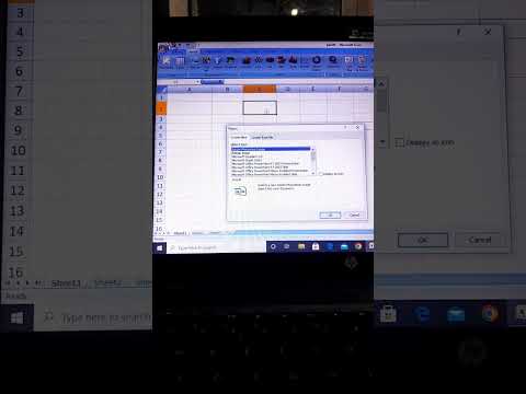 How to add PDF/Word file to Excel file🤔#computer #viral