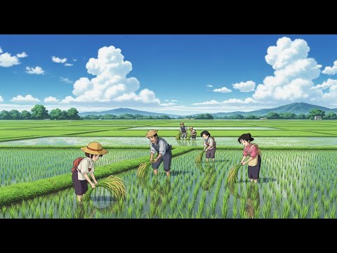 A Hard Day's Work in the Rice Fields | 90s Japanese Village Vlog