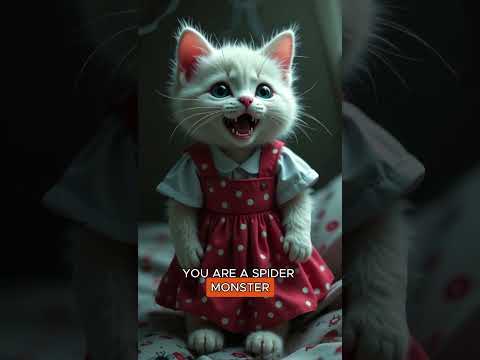 Kitten Monster Spider 😿🫨🕷️. Mommy Asks For HELP #aiart #kitten