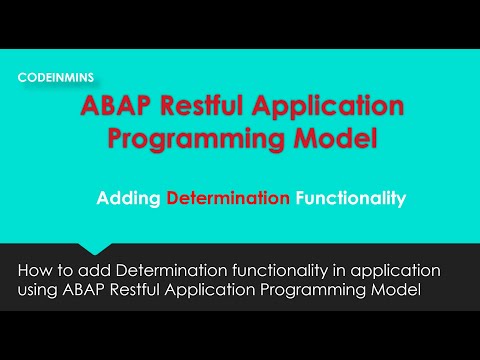 Part 12 : ABAP Restful Application Programming Model - Adding Determination Functionality