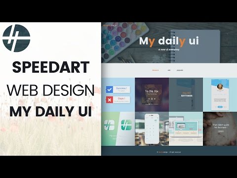Speed Art - Web Design - My daily ui Website