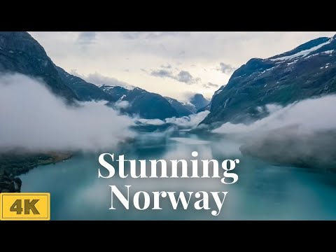 Norway Nature Video 4K | Nature Relaxation Landscape 4K | Relaxing Scenery | Calming Music | Aerial