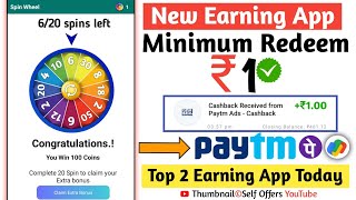 Minimum Redeem ₹1 Instant Free Paytm Cash | New Earning App Today | 2022 Best Self Earning App Today