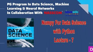 Numpy Reshape Sort for Data Science with Python #numpy #array #Datascience #python Lacture-7