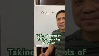 Taking the roots by completing the square #matholympiadquestion #quadraticequation #viral