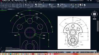 AutocAD 2D Practice Drawing II Exercise 8