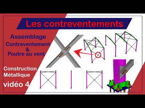 Comment faire l'assemblage de contreventement et poutre au vent ?
