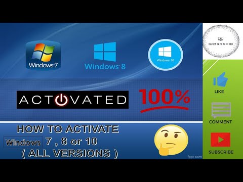 How to activate windows for lifetime | Windows 7 , 8 or 10 | 100% Working trick | 2020 | Urdu