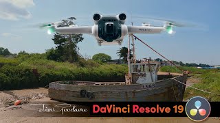 A DaVinci Resolve 19 test implementation. Brancaster Staithe harbour. 4K