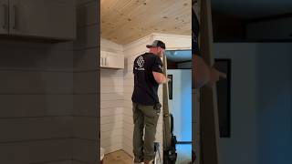 Use a 23 gauge pin nailer… don’t accidentally grab a 16 and ruin your sweet miter.  #carpentry