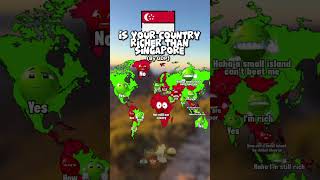 Is your country richer and bigger than Singapore #mapping#mapper #geography #history #europe #shorts