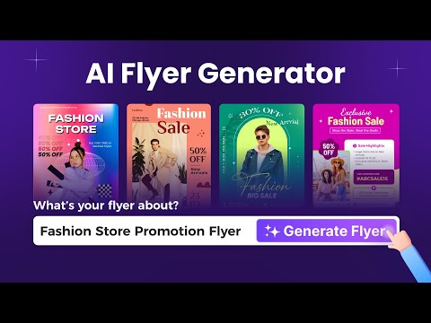 AI Flyer Generator | Design Stunning Flyers Instantly | No Design Skills Required