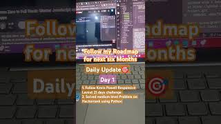 Day 1 of Master DSA using Python and Full stack development #codinglanguages #codinglife