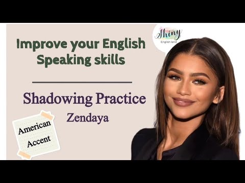 Shadowing Practice with Zendaya | English Speaking & Listening Training (Vocabulary + Fluency)