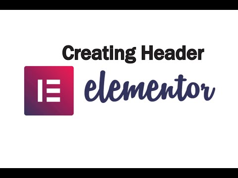 WordPress custom header for website | Elementor