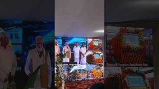 Did you see Suresh watching when Modi ji flagged off? Modi in trivandrum. #sureshgopi #modi