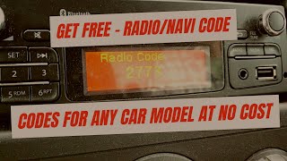 How to car radio unlock code guides