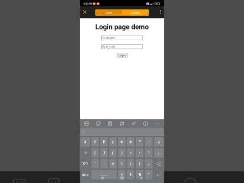 Mobile se login page kaise banaye ? simple login page create. Try this 👍 & subscribe now.