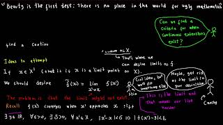 Uniform continuity, or how to attack mathematical problems.