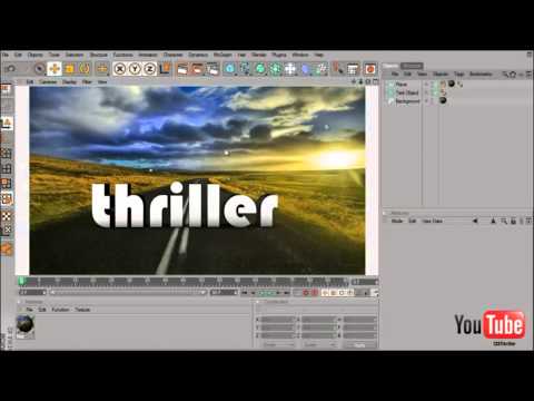 Cinema4D - 3D in a real image by Thriller