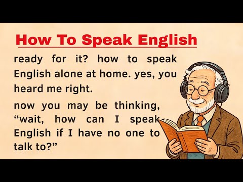 How To Speak English Alone At Home || Improve Your English || English Skills Graded Reader