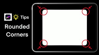 How to make Rounded Corner in Procreate (#Shorts) | Procreate Tips and Tricks