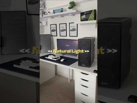 Natural light on top | #technology #gamingsetup #techsetup #setup #tech #pcsetup #pc #edit #light