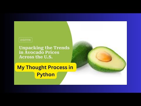 Step-by-Step Avocado Data Analysis with Python: Insights & Visualizations