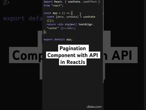 Server side Pagination in React #reactjs #pagination #programming #shorts #page #javascript #fronten